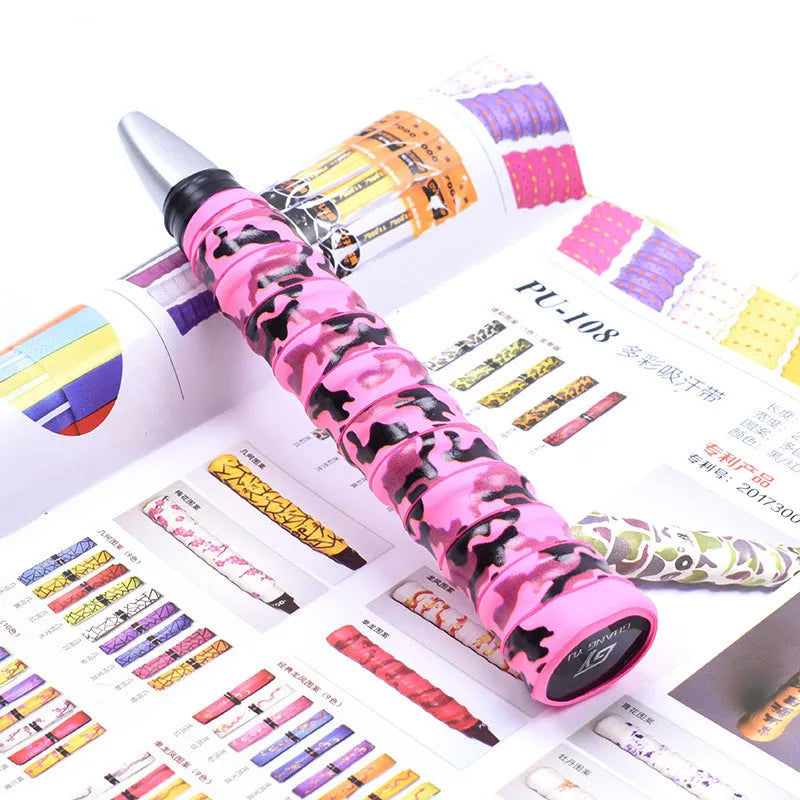 PU camouflage pattern hand gel sweat band winding tape in multiple colour options for sports equipment grip