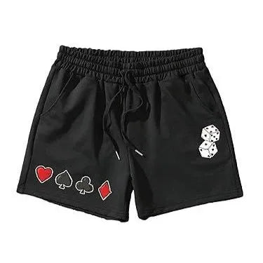 Men's mesh beach shorts in thin polyester fabric with printed pattern, available in multiple colours and sizes S to 5XL