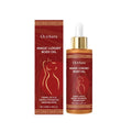 Rose Hip Body Oil 100ml bottle with hydrating formula containing Rosa davurica extract, shown on a clean surface.