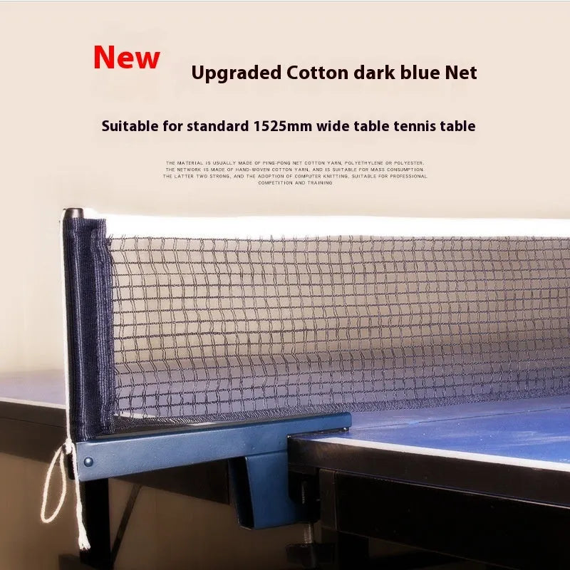 Universal thickened table tennis post set with large clip and open grid frame in indoor table colour