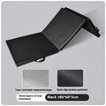 Three fold gymnastic mat 180x60cm non-slip thick yoga exercise mat for home sit-ups black