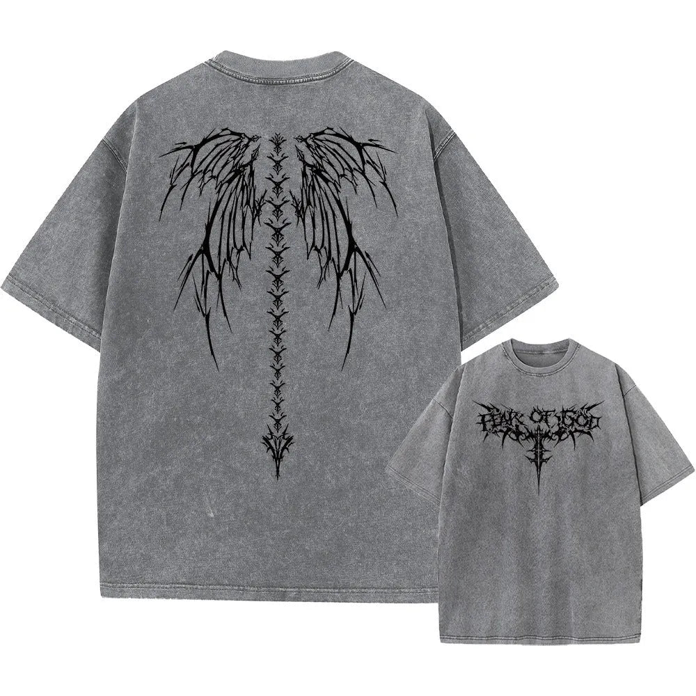 Men's oversized loose fit cotton t-shirt with drop-shoulder sleeves in various colours