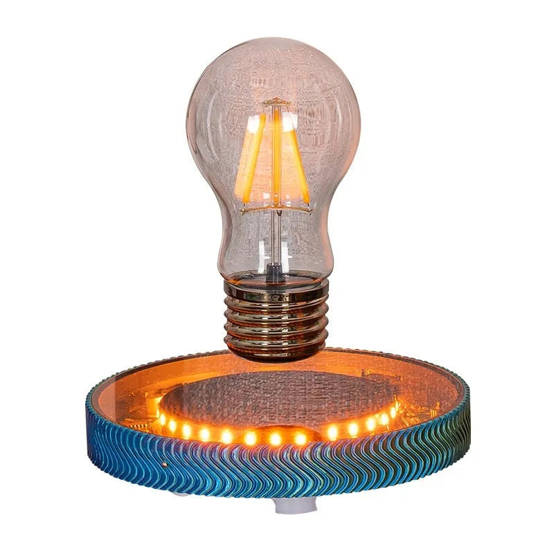 Magnetic suspension moon small night lamp in 3D printed modern design