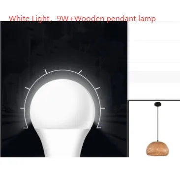 American Garden bamboo woven rattan chandelier 600mm rural style Southeast Asia lamp