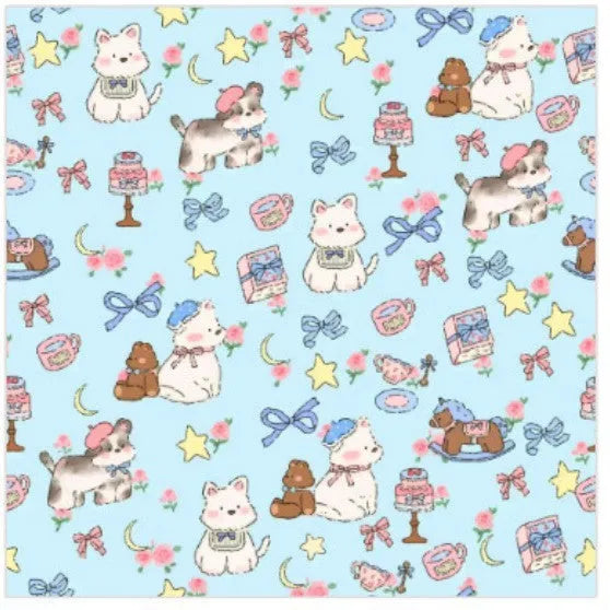Colourful cartoon animal print nylon cosmetic bag in large, medium, and small sizes