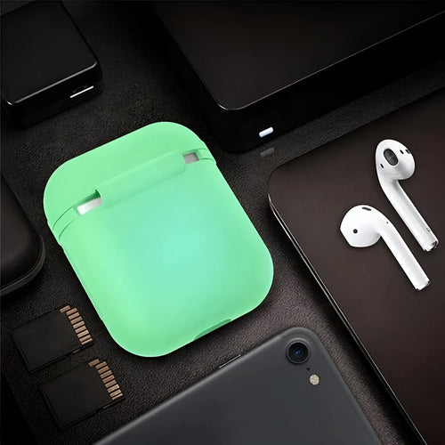 Luminous silicone flip-type protective case for AirPods wireless earphones