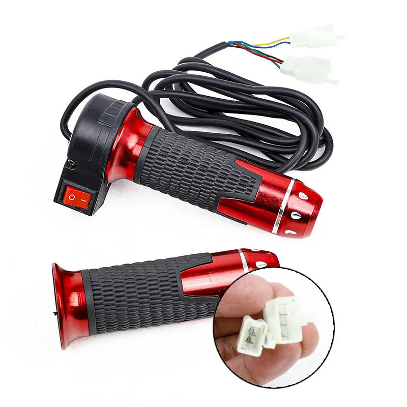 Three-wheel electric car accelerator handle plastic three-speed rotation black with speaker