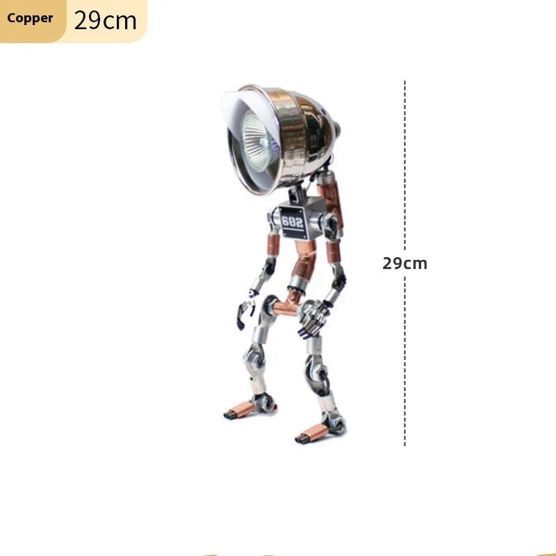 Silver copper robot atmosphere light with custom graphics in 22cm or 29cm size