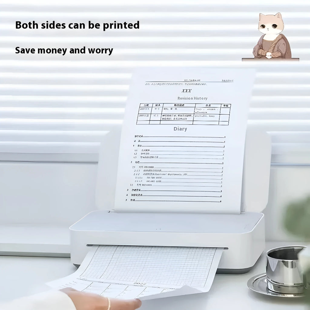 Household small intelligent remote learning printer for wrong question practice with ribbon ink cartridge plastic build