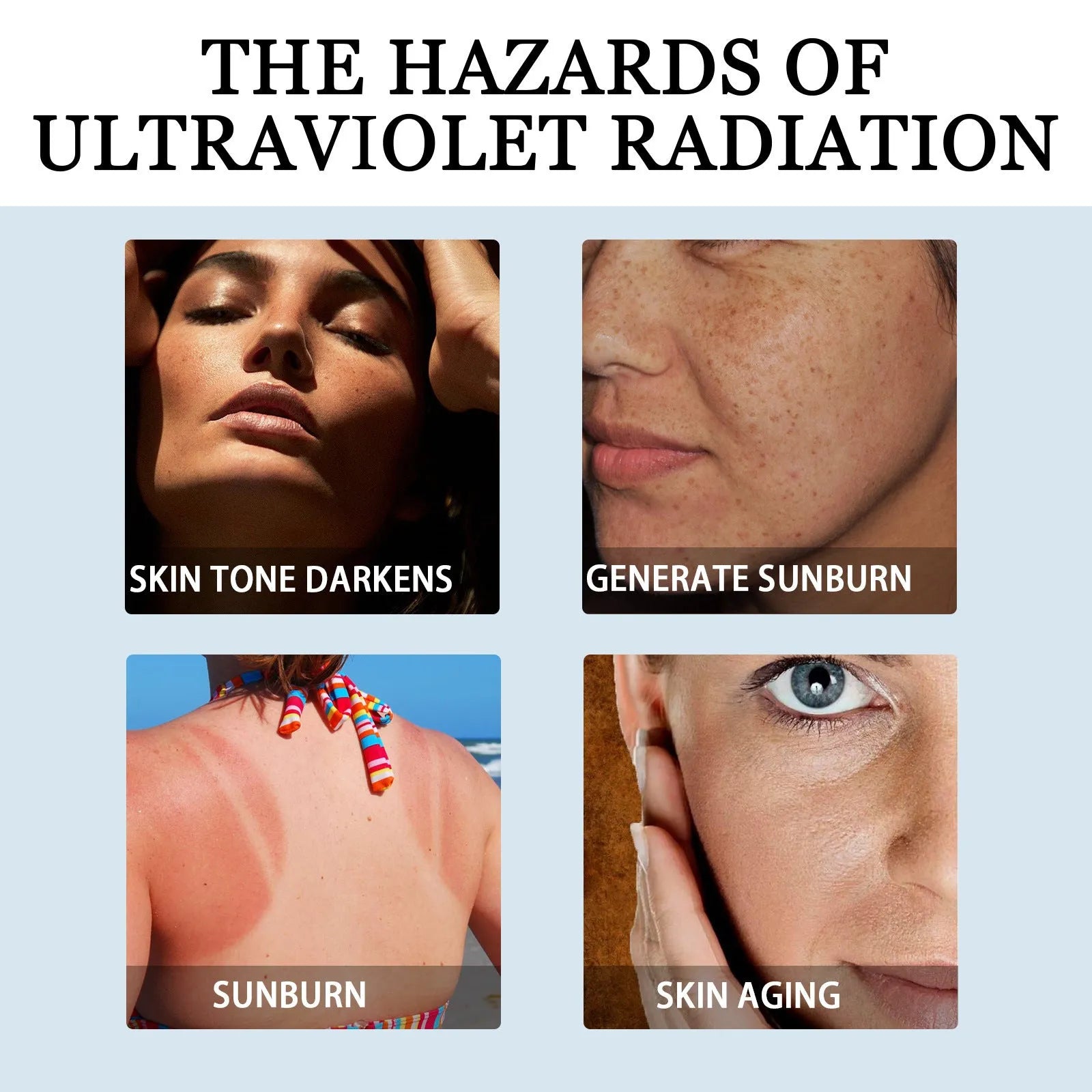 30g tube of UV isolation moisturising lotion with SPF protection for body care