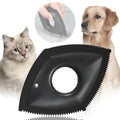 Pet hair remover silicone scraper for carpet sofa car detail in black colour
