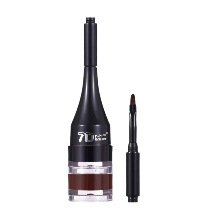 Multifunctional waterproof smooth eyeliner eyebrow pencil brown and black 2g dual-ended