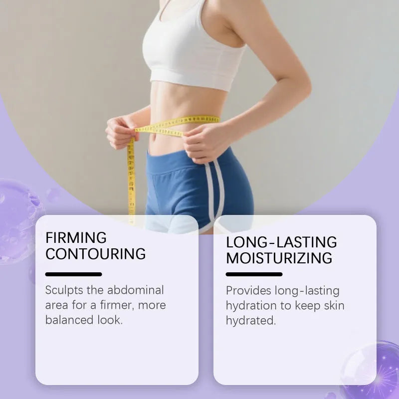 Body neck cream 125g container with mild ingredients for abdominal and neck skin nourishment