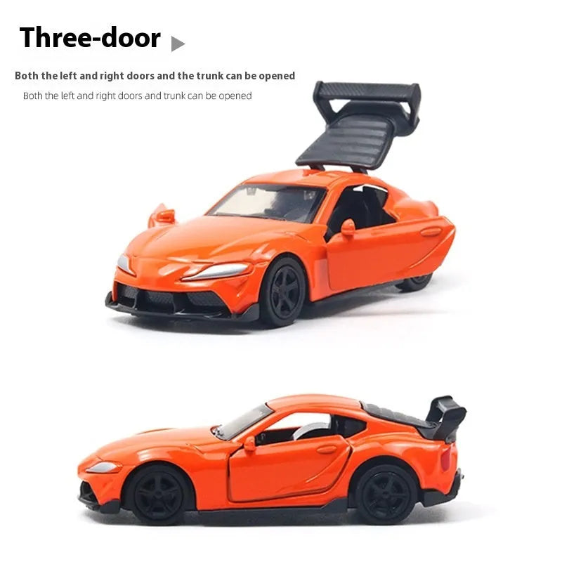 Mini alloy sports car model toy 1:50 scale random colour bagged pack for youth collectors