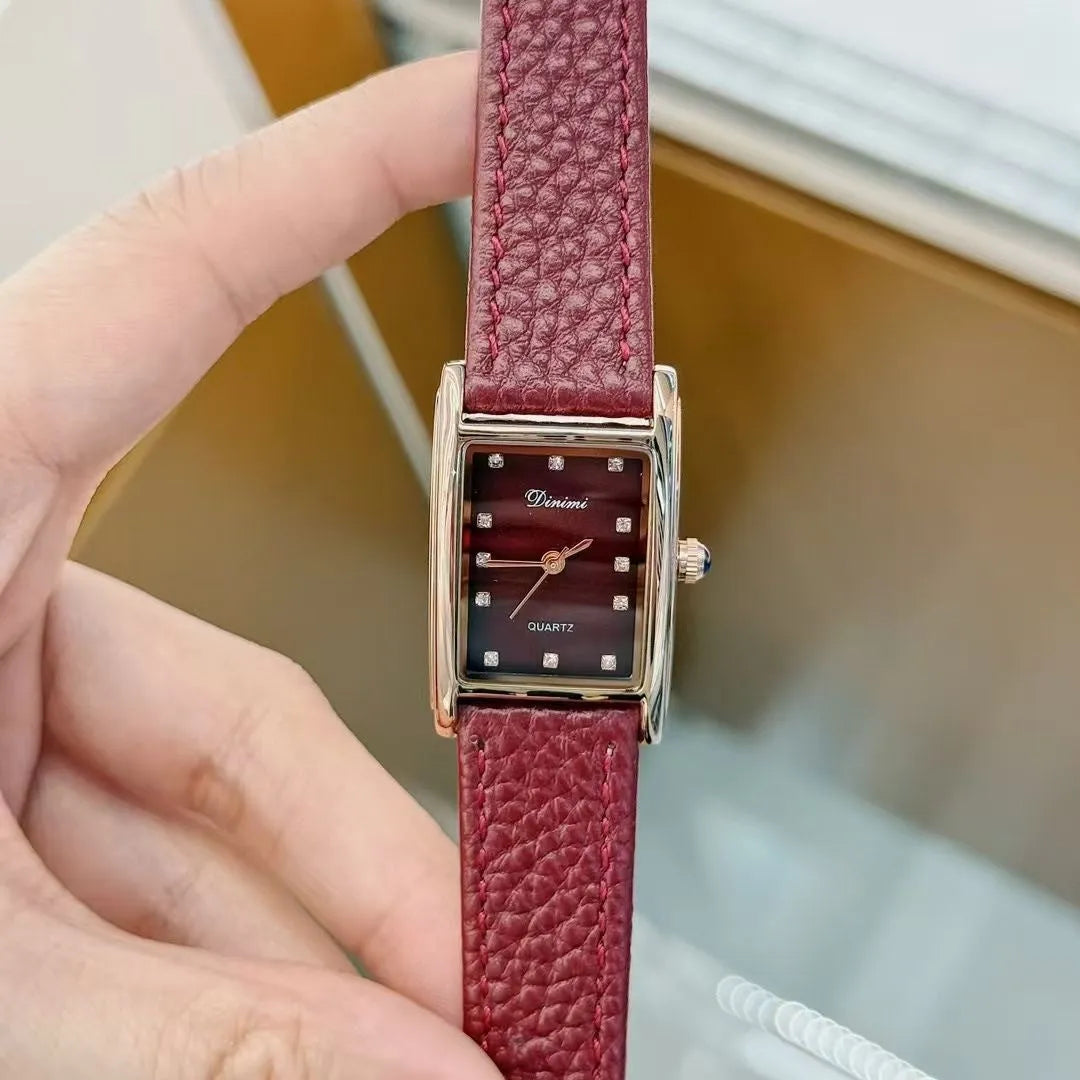 Alloy women's watch with Chinese style design in 8mm thickness showing colour variations