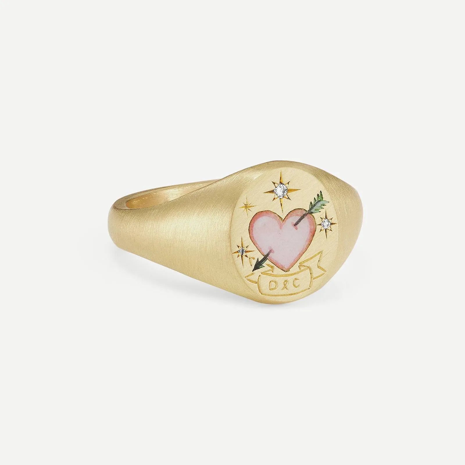 New Flower Stainless Steel Light Luxury Painted Ring in geometric shape with floral motif, available in multiple colours including Daisy and Peach Pink