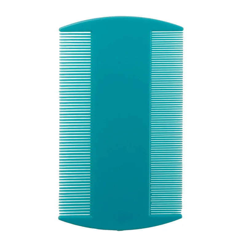 Double-edged fine teeth plastic flea comb for pets in multiple colour options