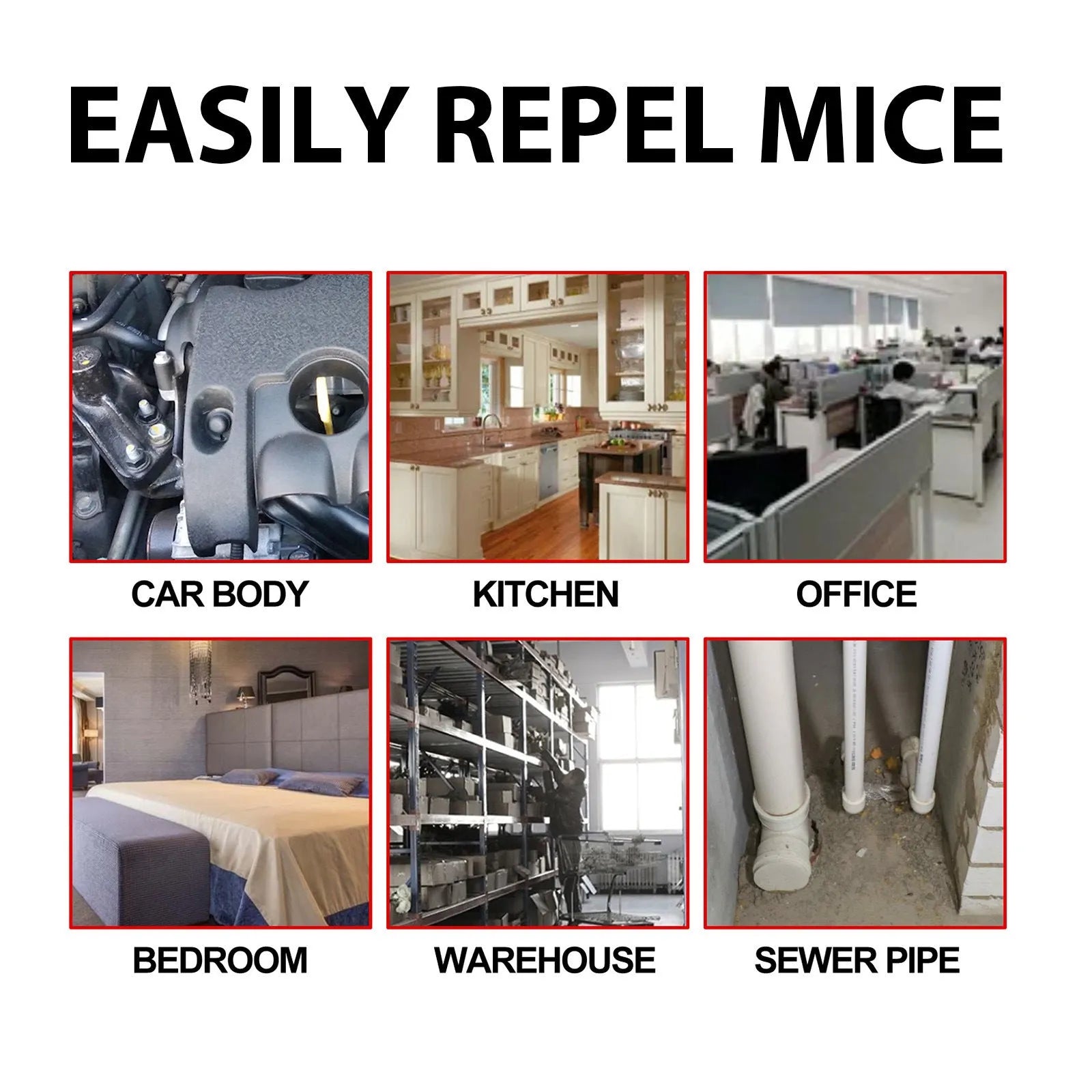 60ml bottle of natural rat repellent spray with botanical oils for car and home use.