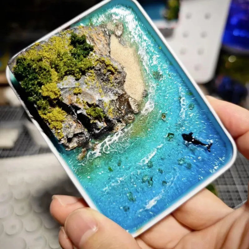 DIY marine landscape handmade model ornament crafted from bamboo for aquarium decoration