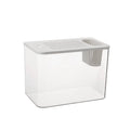 Ecological Betta fish tank medium plastic aquarium with lid in black and white colour options