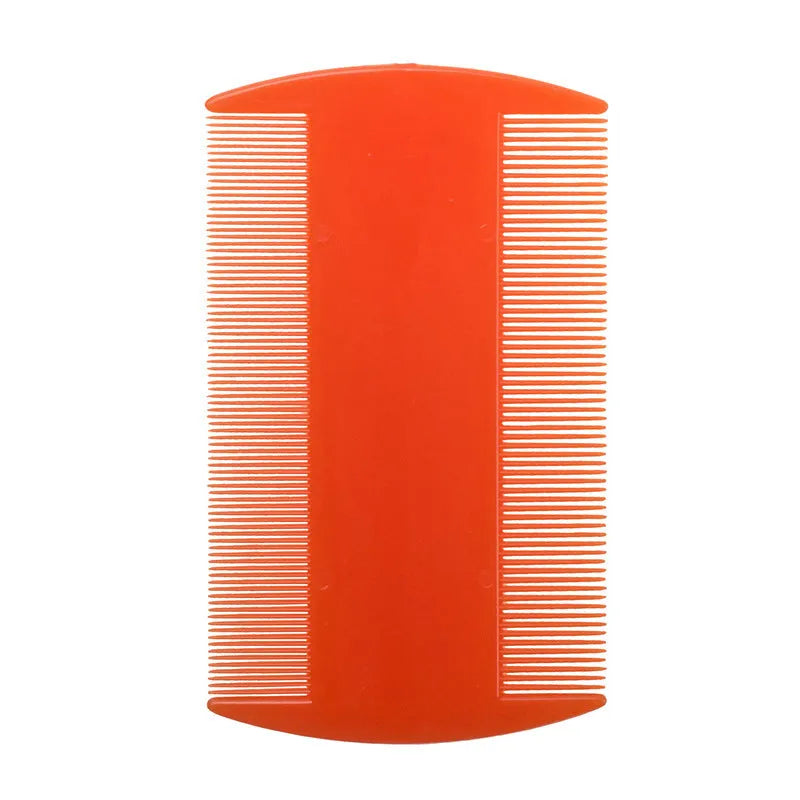 Double-edged fine teeth plastic flea comb for pets in multiple colour options