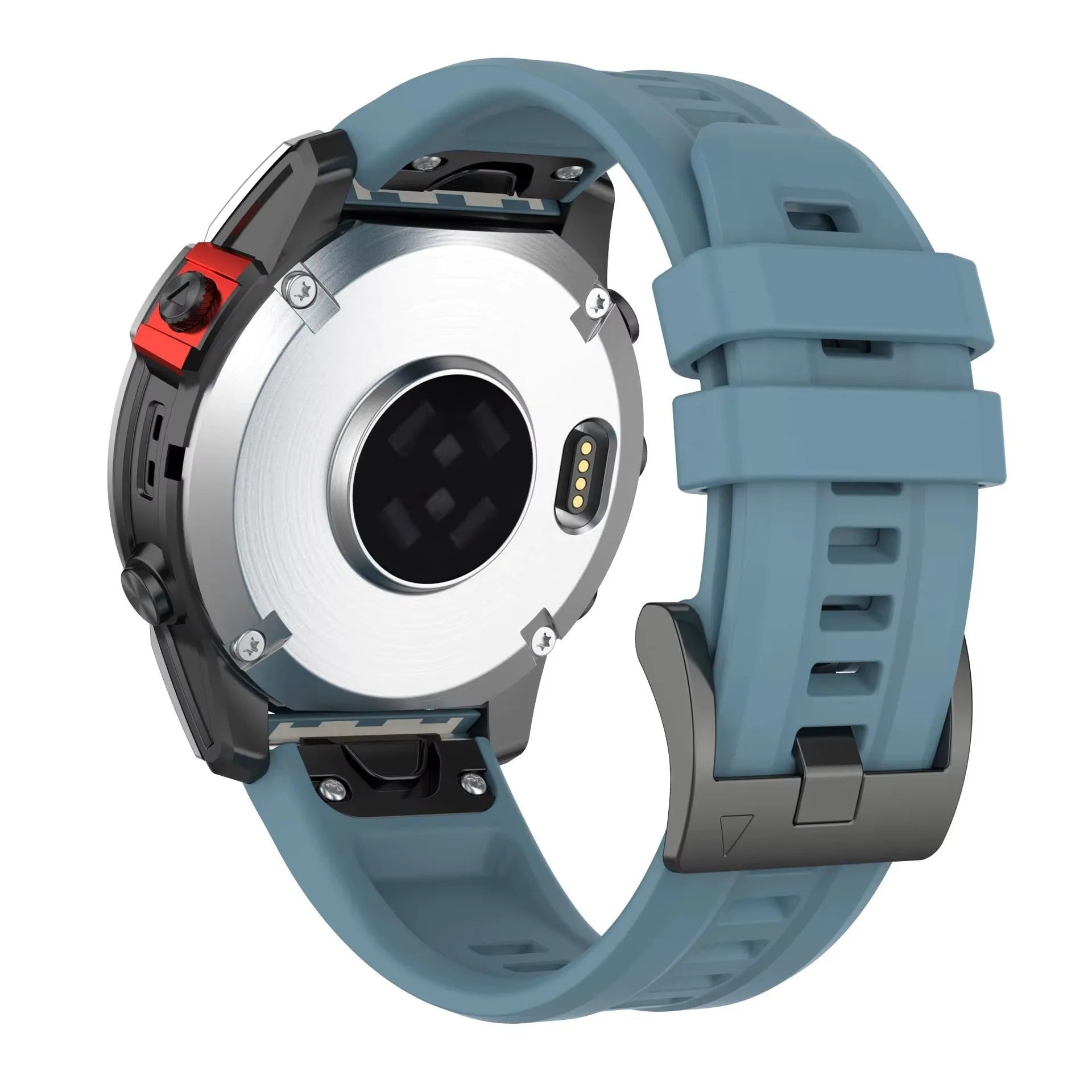 Jiaming Fenix7 quick release silicone sports watchband shown in multiple colours and sizes