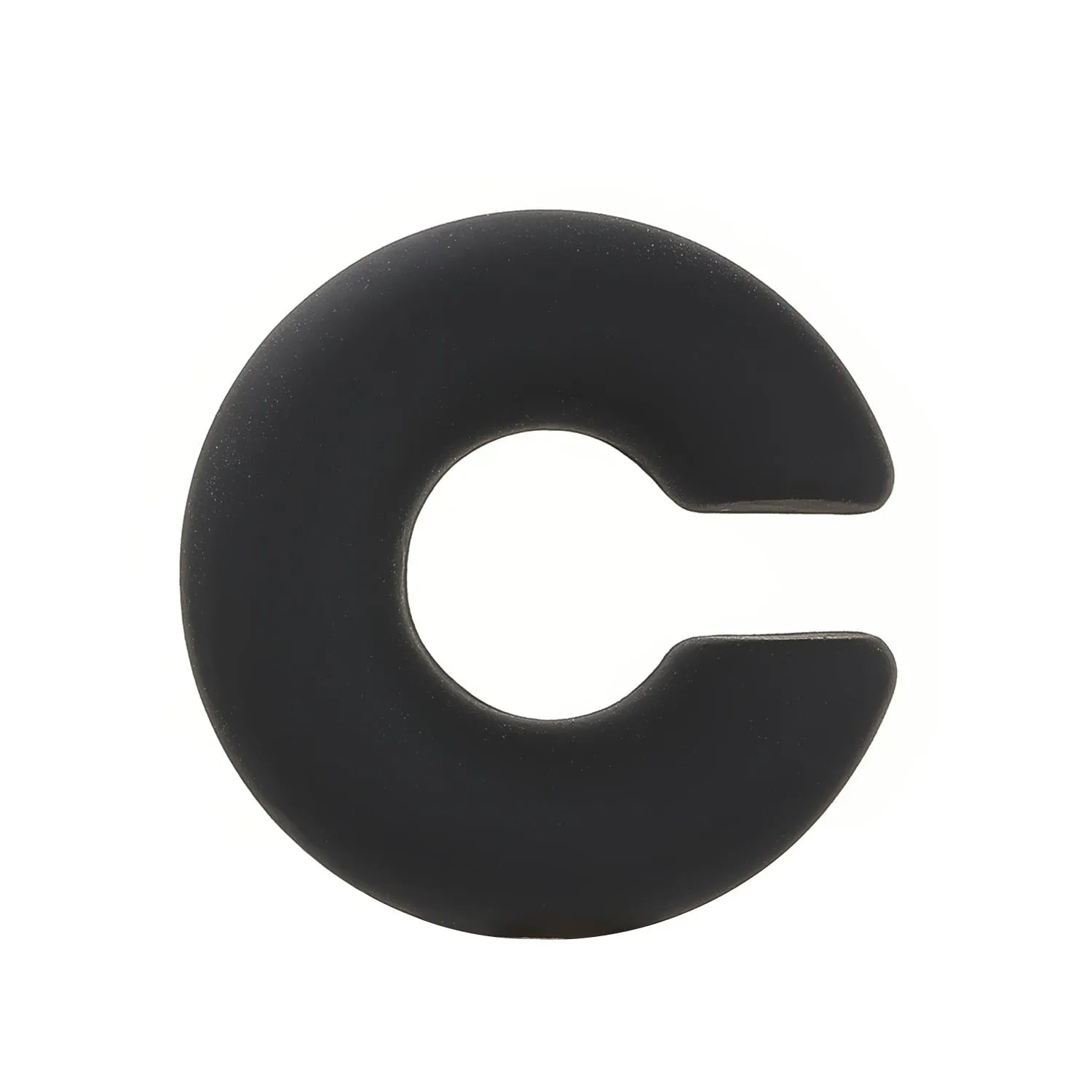 A pair of matte finish, coarse round C-shaped clip-on earrings for women in a choice of fifteen candy colours.