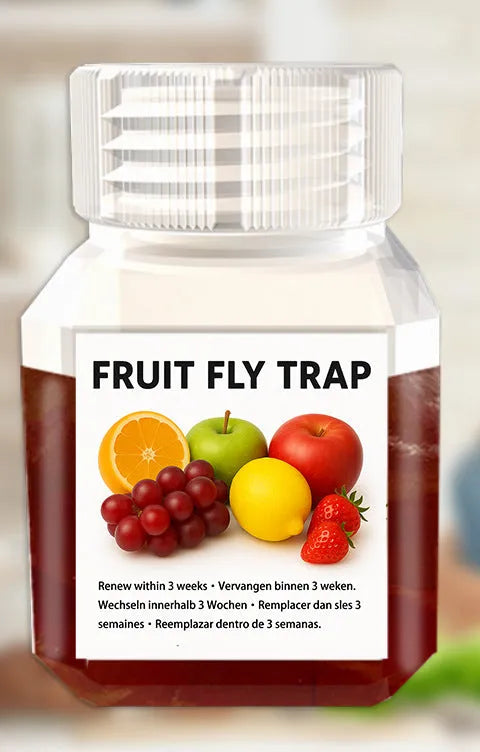 SK003 fruit fly bait liquid bottle with optional application funnel