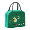 Cartoon insulated lunch box bag with aluminium foil lining and animal designs
