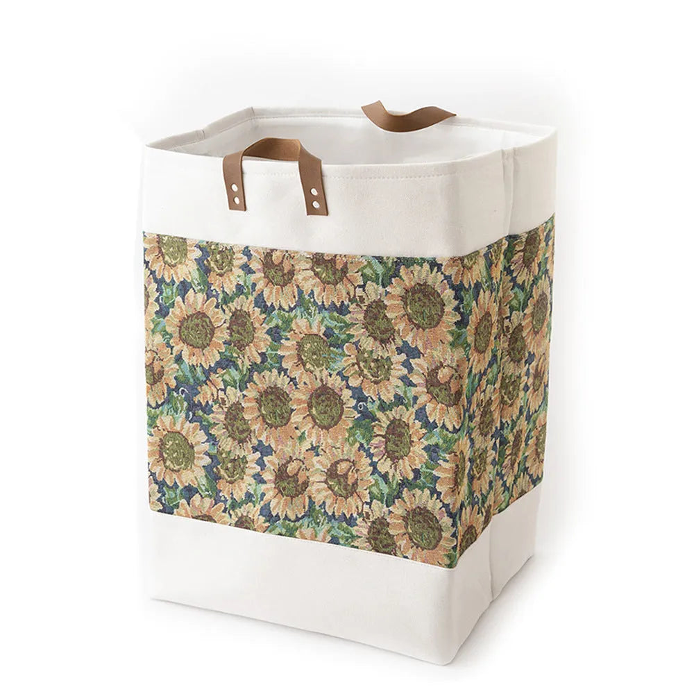 Fabric storage bag measuring 35x35x55cm in a colourful bear pattern design.
