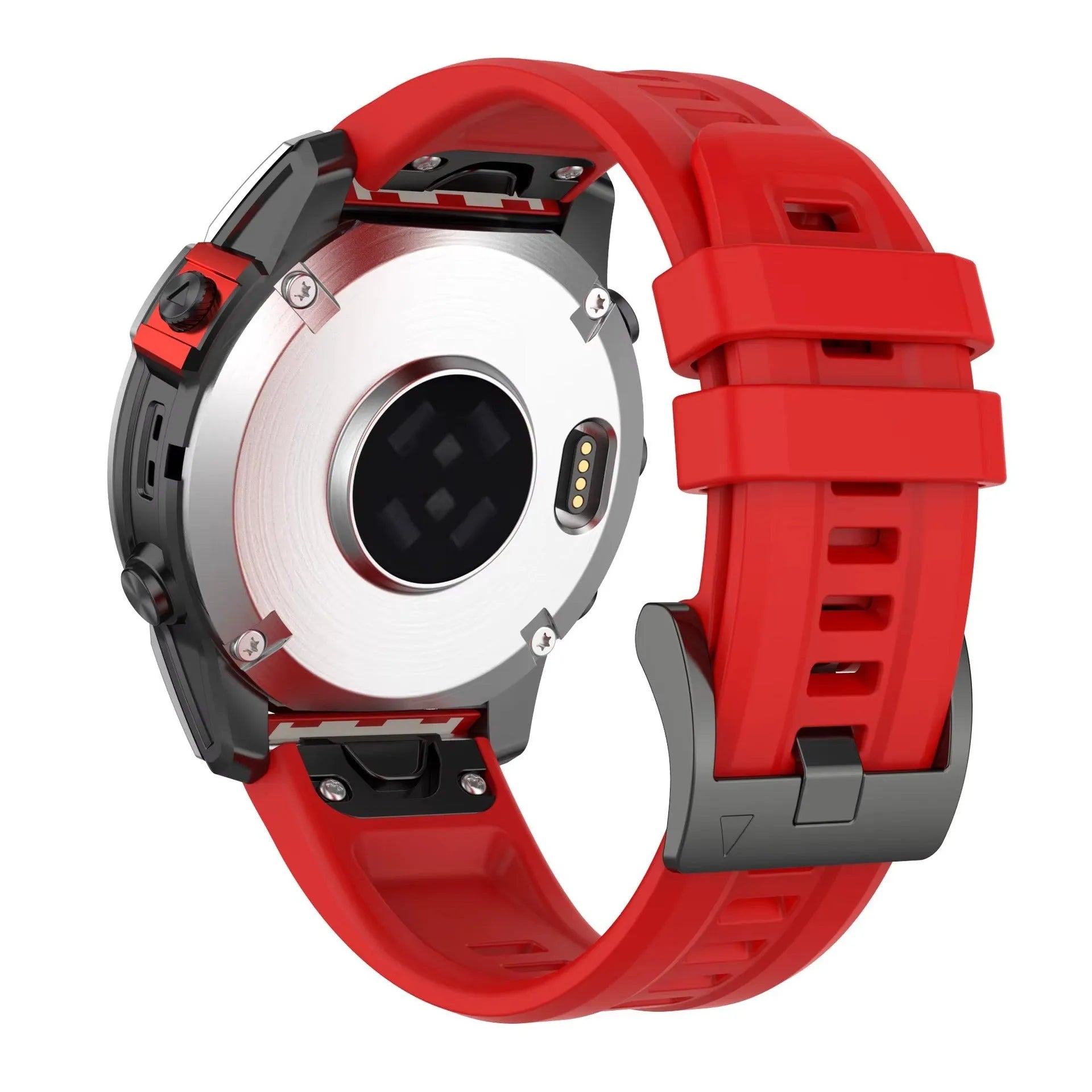 Jiaming Fenix7 quick release silicone sports watchband shown in multiple colours and sizes
