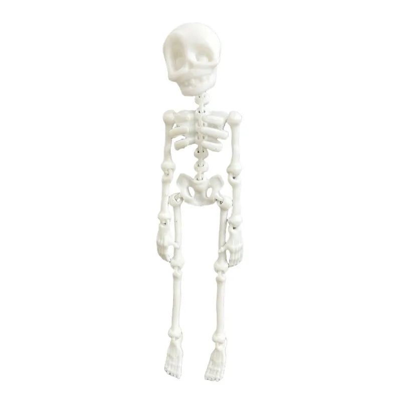 3D printed PLA plastic skull refrigerator magnet in modern art style, 18cm tall.