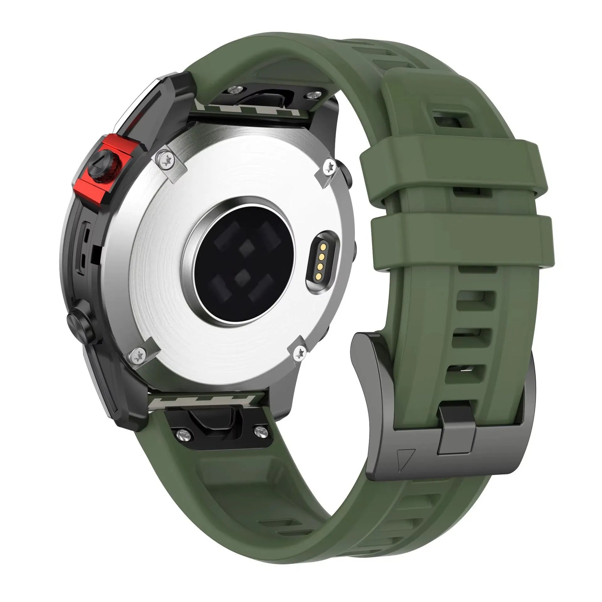 Jiaming Fenix7 quick release silicone sports watchband shown in multiple colours and sizes