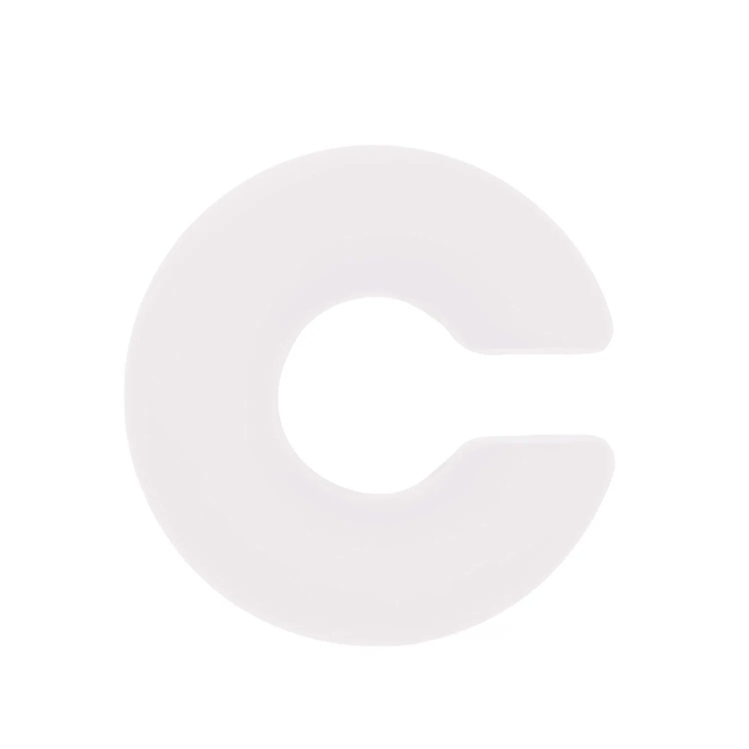 A pair of matte finish, coarse round C-shaped clip-on earrings for women in a choice of fifteen candy colours.