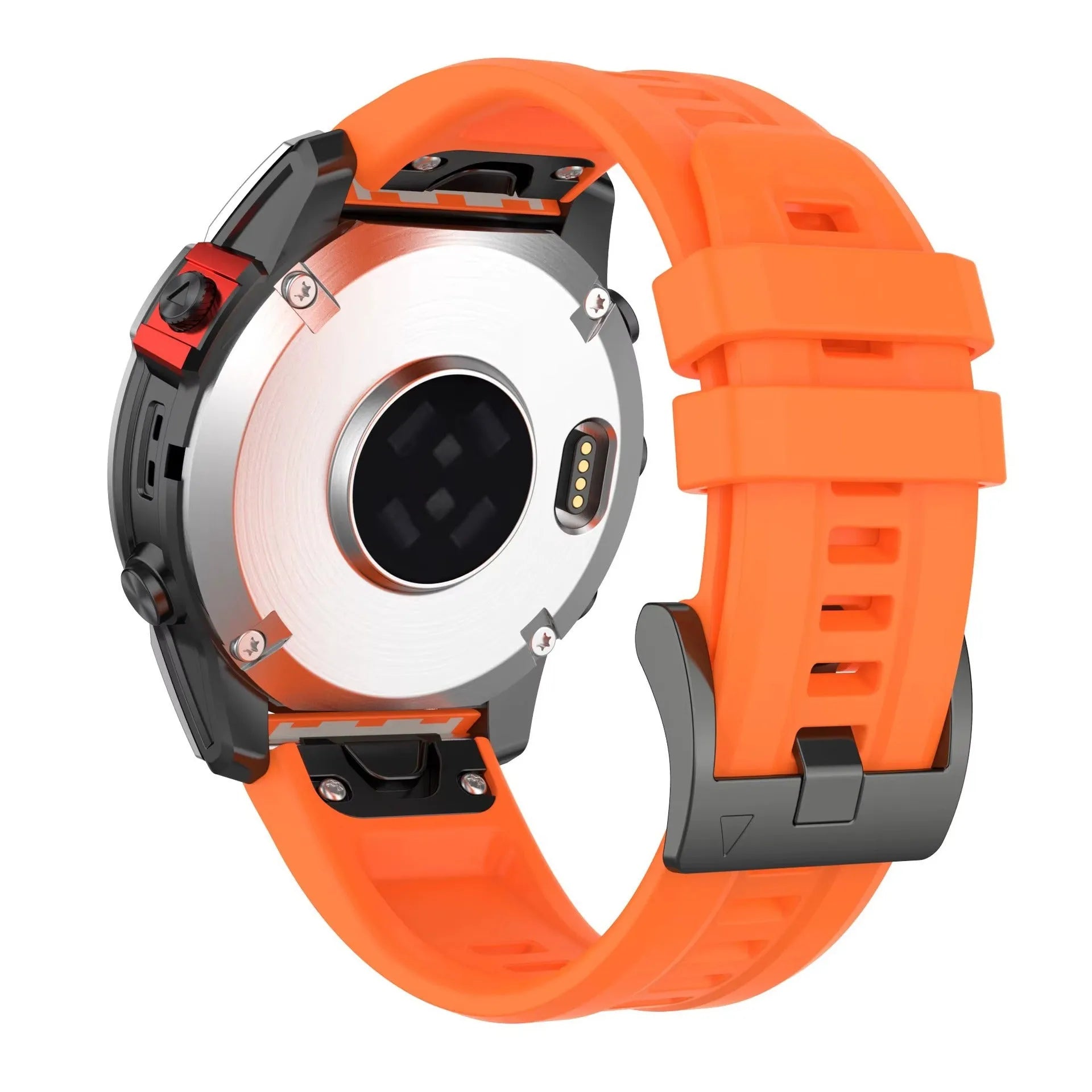 Jiaming Fenix7 quick release silicone sports watchband shown in multiple colours and sizes