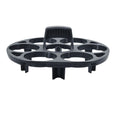 Black plastic egg holder basket with retainer system measuring 13.8cm