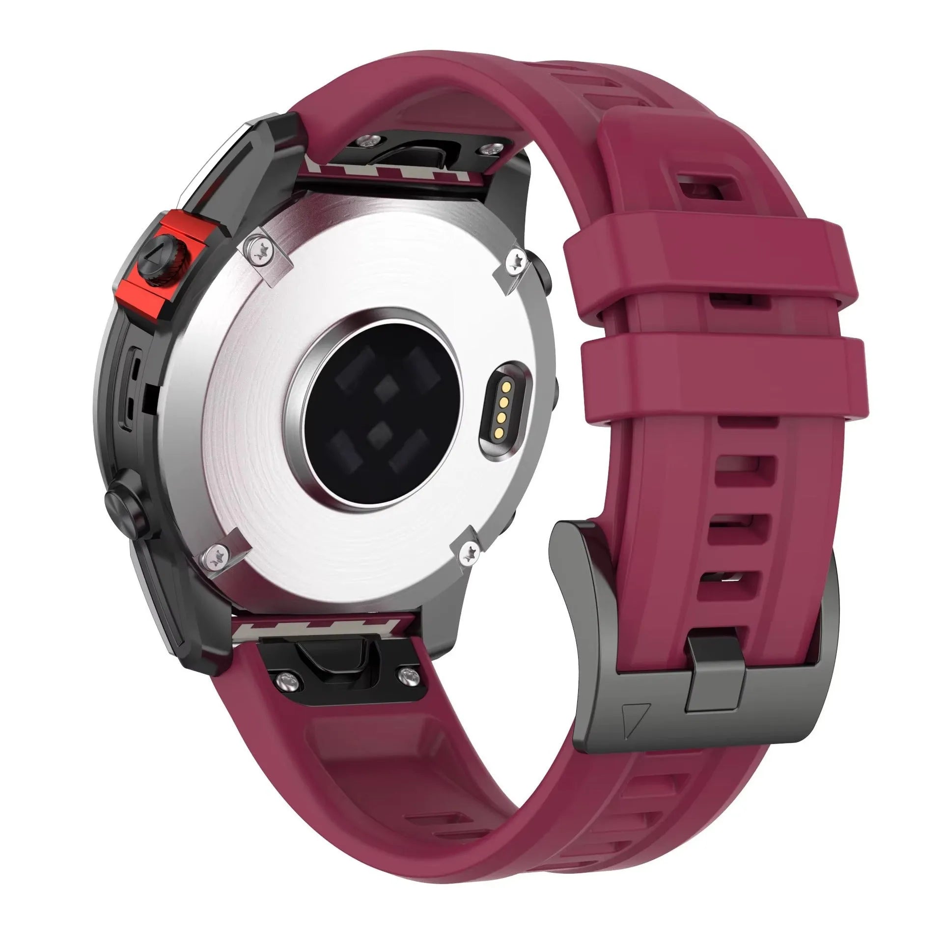 Jiaming Fenix7 quick release silicone sports watchband shown in multiple colours and sizes