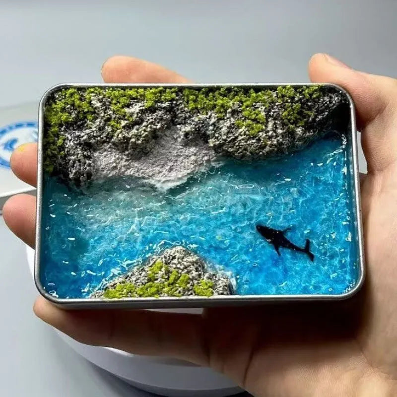 DIY marine landscape handmade model ornament crafted from bamboo for aquarium decoration