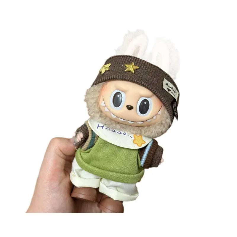 Plastic vinyl doll clothes costume for 17cm figurines, LBB series replacement outfit