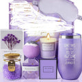 Soy wax aromatherapy candle bath set gift box showing modern design options.