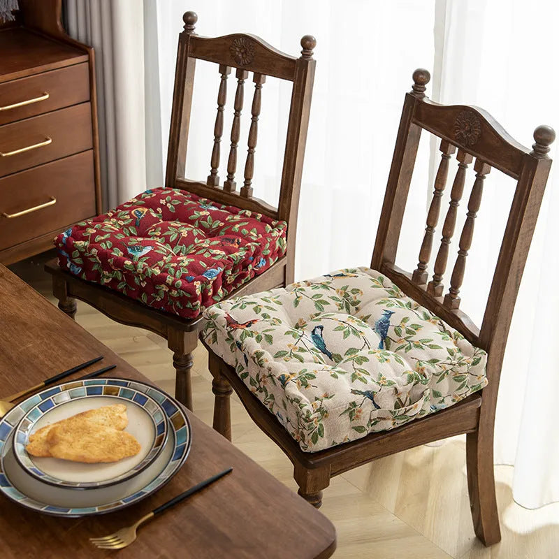 American dining chair cushion with thick PP cotton filling measuring 40×40×8cm