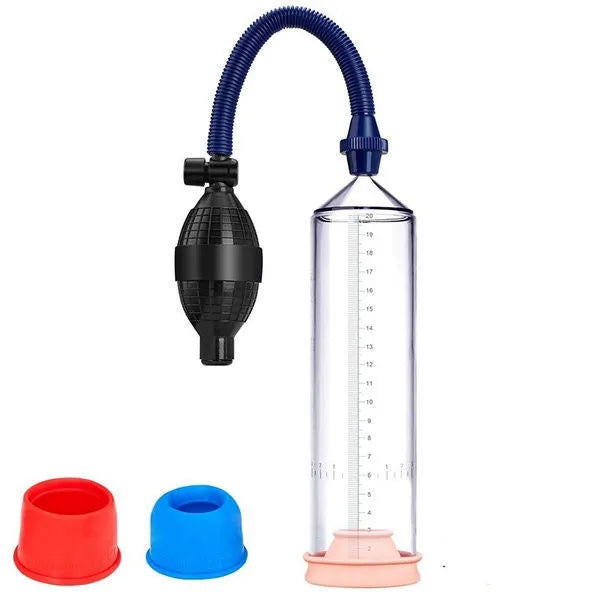 Male silicone exercise cover accessory with plastic valve exerciser and connection components