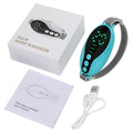 White or blue USB rechargeable sleep aid instrument with adjustable wind speed settings