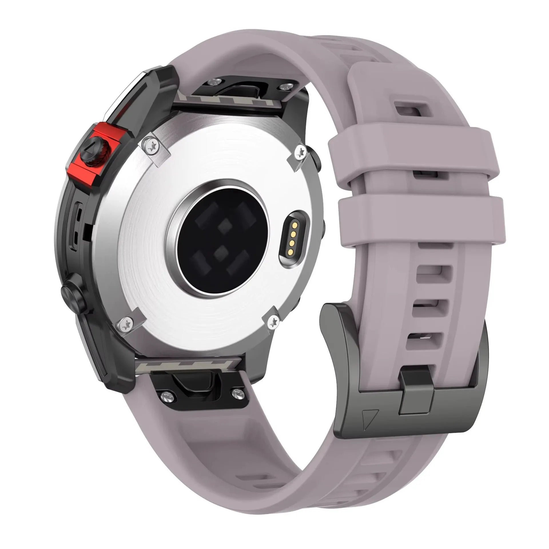 Jiaming Fenix7 quick release silicone sports watchband shown in multiple colours and sizes