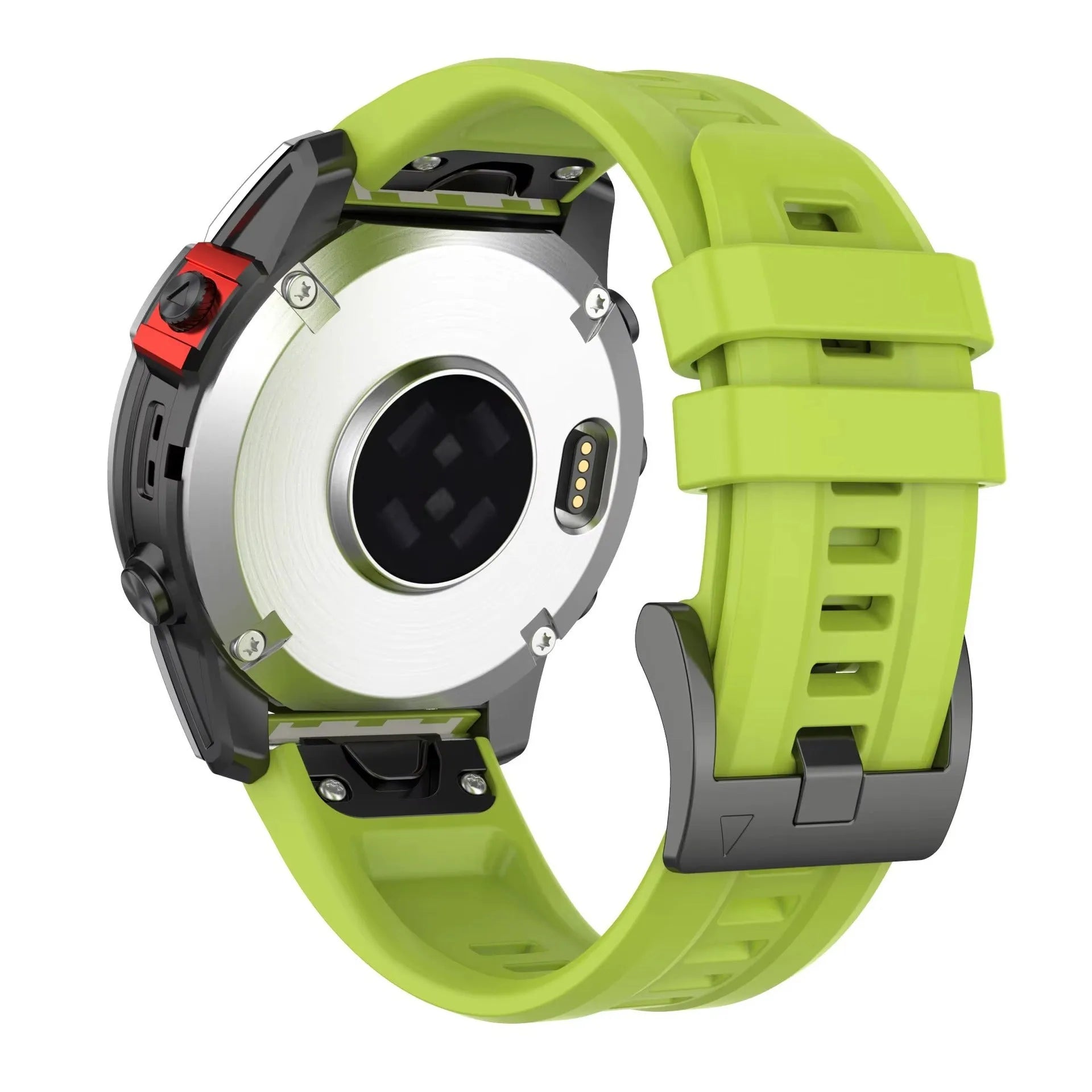 Jiaming Fenix7 quick release silicone sports watchband shown in multiple colours and sizes