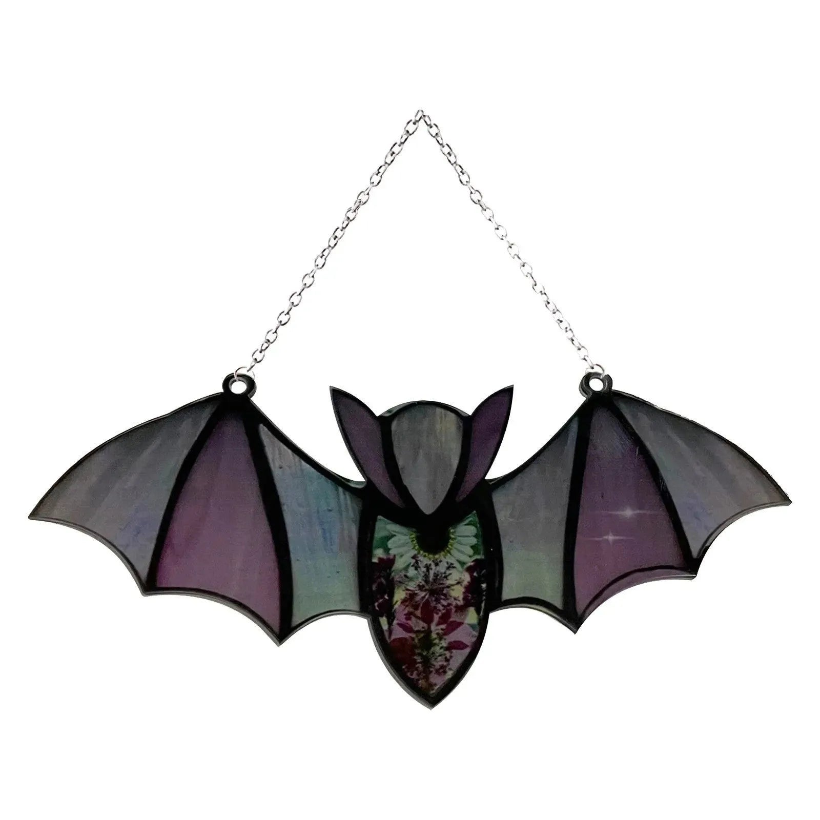 Acrylic bat window wall pendant, modern art print, two sizes, six colour options, lightweight decoration