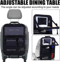 Black Oxford cloth car seat back buggy bag with hanging storage organiser measuring 42x30cm