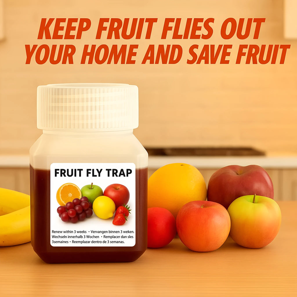 SK003 fruit fly bait liquid bottle with optional application funnel