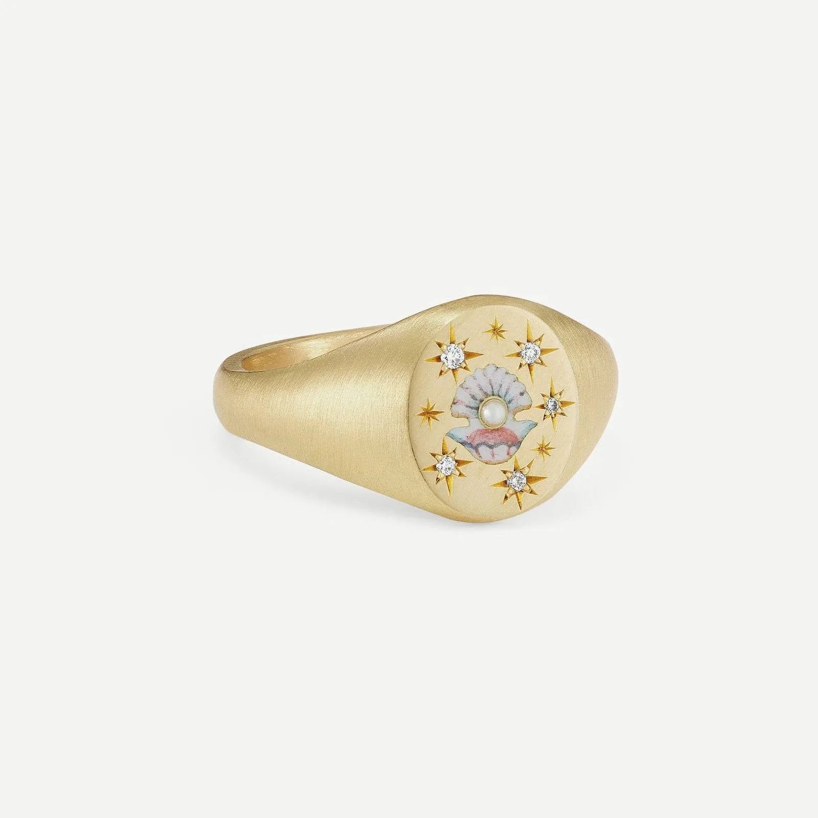 New Flower Stainless Steel Light Luxury Painted Ring in geometric shape with floral motif, available in multiple colours including Daisy and Peach Pink