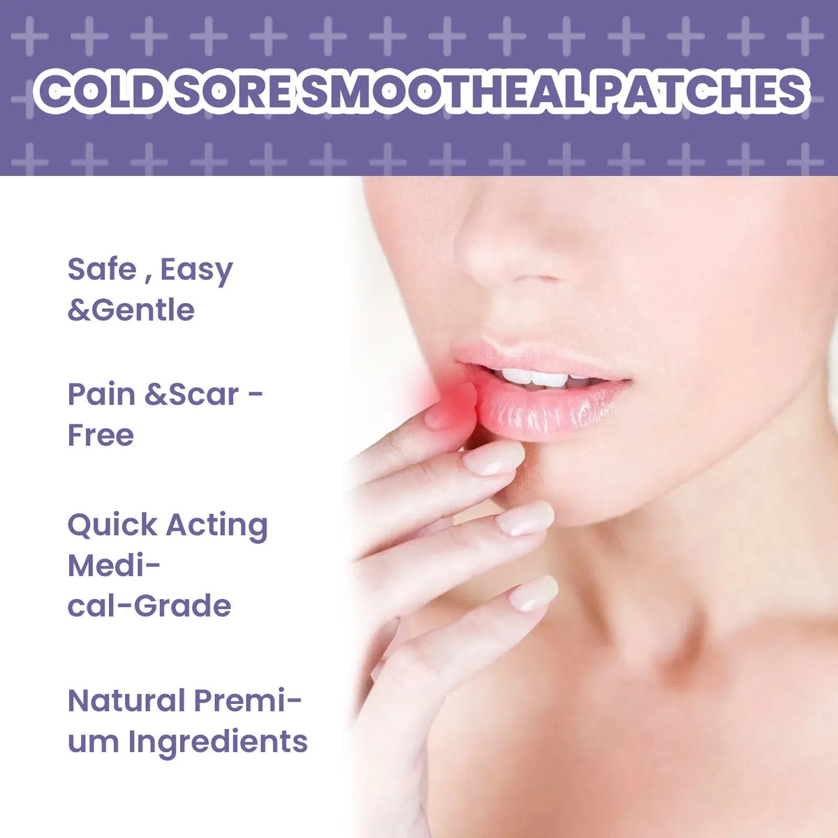 Lip care patch pack of 36 for moisturising dry cracking lips, universal skin type product